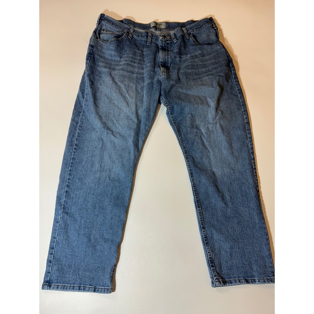 Wrangler Authentics Jeans Men's 44x30 Blue Denim Classic Straight Leg